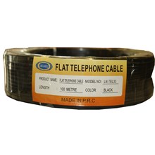 Köken Ln-Tel33 100Mt Siyah Telefon Kablosu(Tel Kablo Köken Siyah) - 1