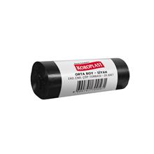 Koroplast Eko.Endüstriyel Orta Boy Çöp Poşeti Siyah 60X55Cm 20 Adet Kolide 50Pk(Çöp K Ekoend Orta Siyah) - 1