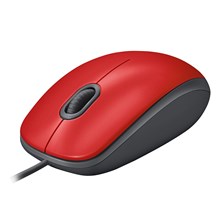 Logitech 910-005489 M110 Kırmızı Silent (Sessiz) Kablolu Optik Usb Mouse(Mou Lg 910-005489) - 1