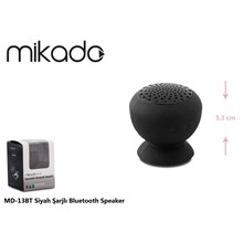 Mikado Md-13Bt Siyah Şarjlı Bluetooth Spekaer Vakumlu(Spk Mikado Md-13Bt) - 1