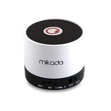 Mikado Md-14Bt Şarjlı Beyaz Tf Kart Destekli Bluetooth Speaker(Spk Mikado Md-14Bt B) - 1