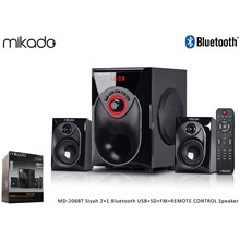 Mikado Md-206Bt Siyah 2+1 Bluetooth Usb+Sd+Fm+Remote Control Speaker(Spk Mıkado Md-206Bt Sıya) - 1