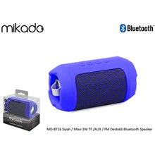 Mikado Md-Bt16 Siyah-Mavi 3W Tf-Aux-Fm Destekli Bluetooth Speaker(Spk Mikado Md-Bt16 Sm) - 1