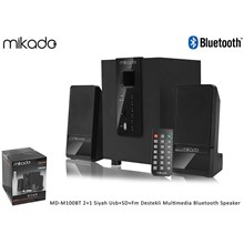 Mikado Md-M100Bt 2+1 Siyah Usb+Fm+Sd Destekli Multimedia Bluetooth Speaker(Spk Mikado Md-M100Bt) - 1