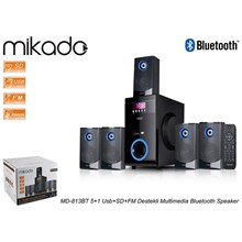 Mikoda Md-813Bt 5+1 Usb+Sd+Fm Destekli Multimedia Bluetooth Speaker(Spk Mıkado Md-813Bt) - 2