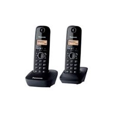 Panasonic Kx-Tg1612 Siyah 2Li Duo Telsiz Dect Telefon(Tels.Pan Kx-Tg1612) - 1