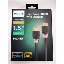 Philips Swl6118-93 4K 1,5 Mt Altın Uçlu Hdmi Kablo Kutulu  High Speed(Kablo Hdmı Phılıps 1,5Mt) - 1
