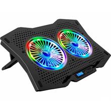 Rampage Ad-Rc9 Tornado  (2 Adet)Fanlı 10"-18" Rgb Işıklı Notebook Soğutucu Stand (100.F Rampage Ad-Rc9) - 1
