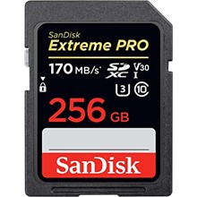 Sandisk Sdsdxxy-256G-Gn41N 256Gb Extreme Pro Sd Kart Class 10 170Mb-S(Blk Sd 256Gb Sdsdxxy-256) - 1