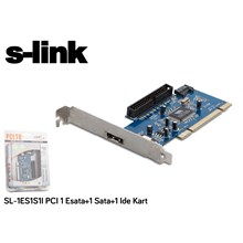 S-Link Sl-1Es1S1 1Esata+1Sata+1Ide Pcı Kart(Oem Pcı S-Link Sl-1Es1S1) - 1