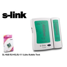 S-Link Sl-468 Rj-45 Rj-11 Lüx Kablo Test Cihazı(Kablo Tester Sl-468) - 1
