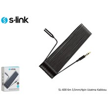 S-Link Sl-600 6M 3,5Mm-4Pin Uzatma Kablosu(Kablo Str S-Lınk Sl-600) - 1