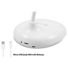 S-Link Sl-8725 Beyaz 14 Led Şarjlı 500Mah Taşınabilir Masa Lambası(Fnr S-Link Sl-8725 Beyaz) - 2