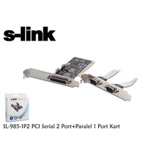 S-Link Sl-985-1P2 1 Port Paralel + 2 Port Rs232 Pcı Kart(Oem Pcı S-Link Sl985-1P2) - 1