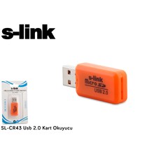 S-Link Sl-Cr43 Usb 2.0 Kart Okuyucu(Usb Reader S-Link Cr43) - 1