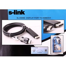 S-Link Sl-Ds560 Display Erkek To Hdmı Erkek 1.8Mt Kablo(Kablo Ç S-Link Sl-Ds560) - 1