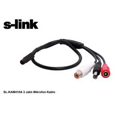 S-Link Sl-Kam410A 3 Jaklı Kamera Mikrofon Kablosu(101.P S-Link Kam410A) - 1