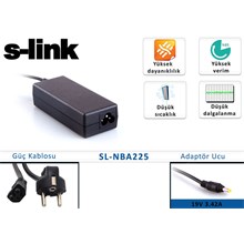 S-Link Sl-Nba225 19V 3.42A 1.7Mm-4.0Mm Standart  Adaptörü(Adp S-Link Sl-Nba225) - 1