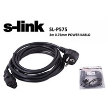 S-Link Sl-P575 3Mt 0.75Mm Power Elektrik Kablosu(Kablo Power Sl-P575 3Mt) - 1