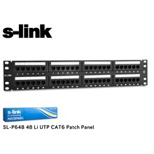 S-Link  Sl-P648 48 Port Cat6 Utp Patch Panel(Oem Panel S-Link Sl-P648) - 1