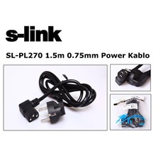 S-Link  Sl-Pl270 1.5Mt 0.75Mm L Power  Elektrik Kablosu(Kablo Power Sl-Pl270) - 1