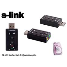 S-Link Sl-U61 Usb 2.0 Ses Kartı(Oem Audıo S-Link Sl-U61) - 1