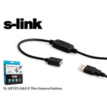 S-Link Sl-Ue125 10Mt Usb 2.0 Extender Usb Uzatma Kablosu (Kablo Usb S-Link Ue125) - 1