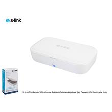 S-Link Sl-Uvs28 Beyaz  Yüzde 99 Virüs Ve Bakteri Öldürücü Wireless Şarj Destekli Uv Sterilizatör Kutu(100.S-Lınk Sl-Uvs28) - 1