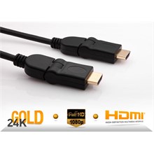 S-Link Slx-318 Hdmı M-M 5M Altın Uçlu 24K + L Kon. 1.4 Ver. 3D Kablo(Kablo Hdmı S-Link Slx-31) - 1