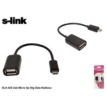 S-Link Slx-425 Usb Micro 5P Otg Data Kablosu(Tel K S-Lınk Slx-425) - 1