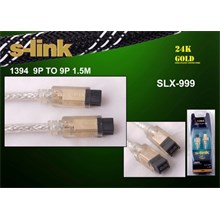 S-Link Slx-999 1.5Mt 9-9 1394 Firewire Gold Kablo(Kablo Firewire Slx-999) - 1
