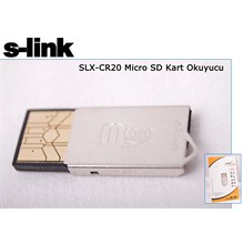 S-Link Slx-Cr20 Usb 2,0 Micro Sd Kart Okuyucu(Usb Reader Slink Slxcr20) - 1