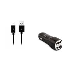 S-Link Smg-444 2.1A Micro Usb Akıllı Telefonlar 2İn1 Araba Şarjı Ve Kablosu(Tel Kş S-Link Smg-444) - 1