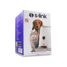 S-Link Swapp Sl-20 Smart Pet Feeder Hd Kameralı Akıllı Otomatik Kedi Köpek Besleyici(100.S-Link Swapp Sl-20) - 1