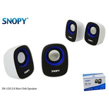Snopy Sn-120 Beyaz Mavi Usb Speaker(Spk Snopy Sn-120 B-M) - 1