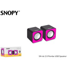 Snopy Sn-66 2.0 Pembe Usb Speaker(Spk Snopy Sn-66 2.0 Pemb) - 1