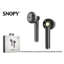 Snopy Sn-F6 Siyah Mobil Telefon Uyumlu Bluetooth Tws Mikrofonlu Kulaklık(005.Snopy Sn-F6) - 1