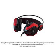 Snopy Sn-R5 Siyah-Kırmızı Gaming Baş Üstü Kulaklık(005.Snopy Sn-R5 S-K) - 2