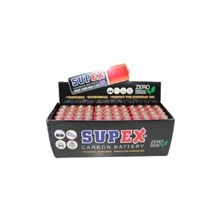 Supex R03 Çinko 60Lı İnce Kalem Pil(Pil Supex R03) - 1