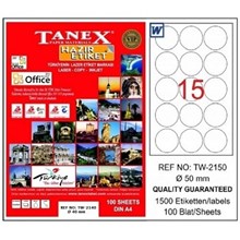 Tanex Tw-2150 210 Mm X 297 Mm 100 Sayfa Lazer Etiket(Tanex Tw-2150) - 1