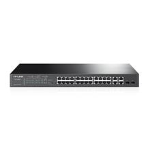 Tp-Link T1500-28Pct 24 Port Poe+ 10-100 Mbps 4 Port Poe 10-100-1000 Mbps Yönetilebilir Switch 2 Port Sfp Çelik Kasa Rack Mount(Oem Hub T1500-28Pct) - 1