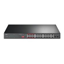 Tp-Link Tl-Sl1226P 24 Port 10-100 Mbps Poe+ 2 Port 10-100-1000 Mbps Switch 2 Port Sfp Çelik Kasa(Oem Hub 24 Tl-Sl1226P) - 1