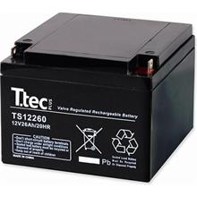 Ttec 12V 26A Bakımsız Kuru Akü(Akü Ttec 12-26) - 1