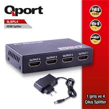 Qport 1Giriş 4 Çıkışlı Hdmı Splitter (Q-Spl4)