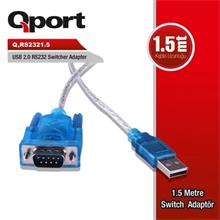 Qport 1.5 Metre Usb 2.0 To Rs232 Çevirici Kablo (Q-Rs2321.5)