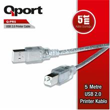 Qport 5 Metre Usb 2.0 Yazıcı Kablosu (Q-Q-Pr5)