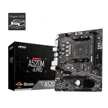 Msı A520M-A Pro Am4 Ddr4 4600(Oc) Dvı Hdmı M2 Usb3.2 Matx