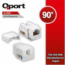 Qport Cat6 90 Derece Keystone Jack (Q-J90K)