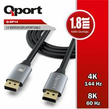 Qport 1.8 Metre 1.4V Display Port Kablo (Q-Dp14)