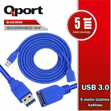 Qport 5 Metre Usb 3.0 Uzatma Kablosu (Q-Uz3050)